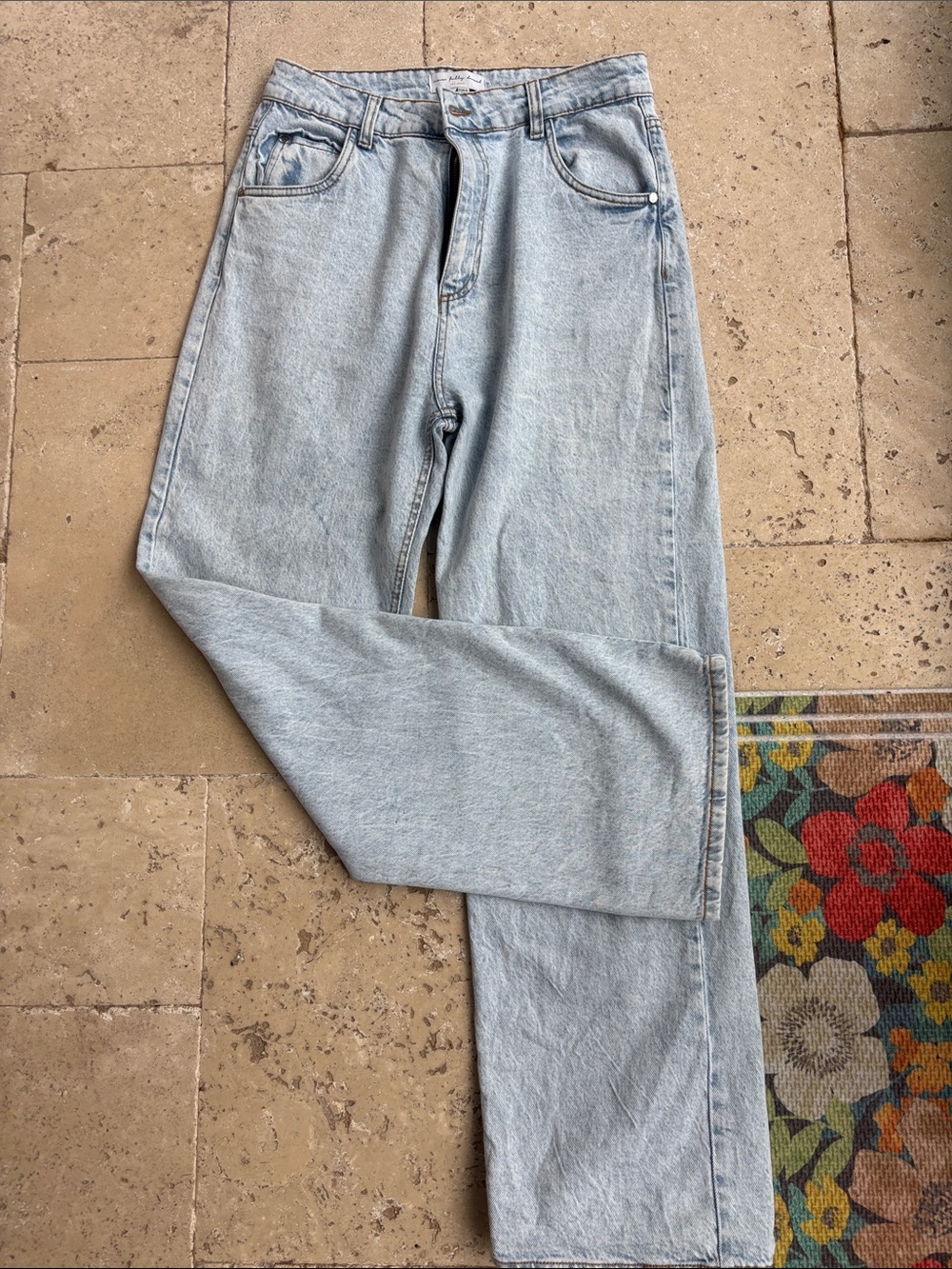 Never Fully Dressed Light Blue Straight Jeans